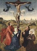 WEYDEN, Rogier van der Crucifixion Triptych china oil painting reproduction